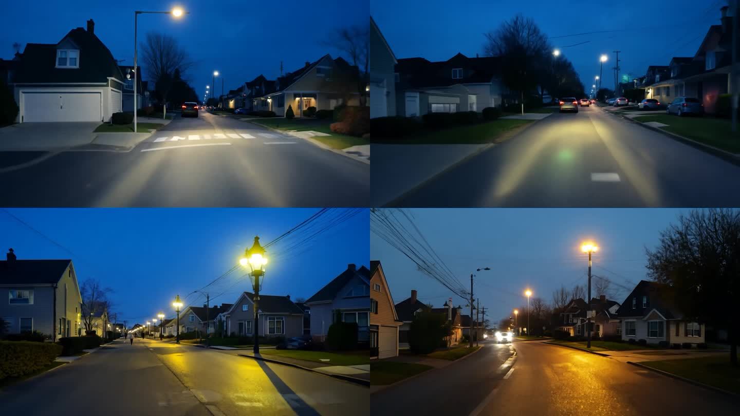 夜晚路灯路口视频素材下载_(夜晚路灯路口视频素材下载大全)